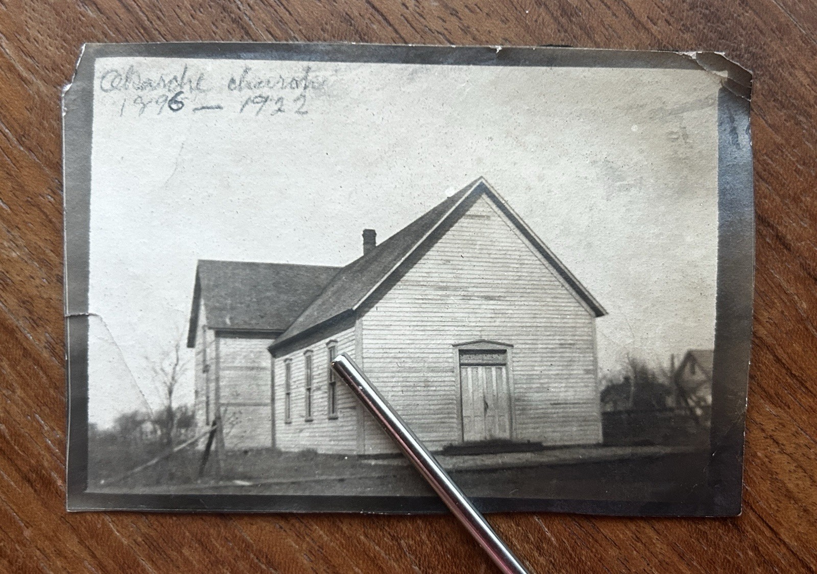 Antique 1900s Okarche Oklahoma St. John's Evangelical Lutheran Church Photo Antique 1900s Okarche Oklahoma St. John's Evangelical Lutheran Church Photo