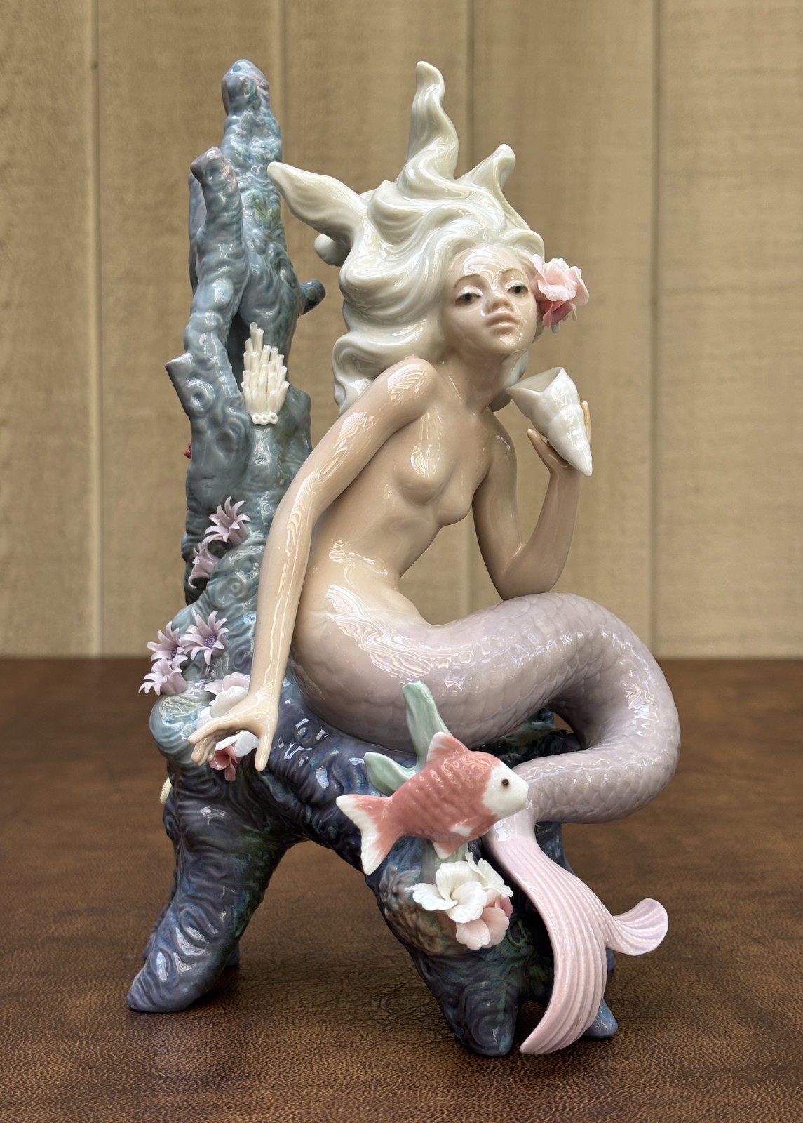 LLADRO Sirenita Romantica "Ocean Beauty" Mermaid Figurine #05785 W/ Box (READ) LLADRO Sirenita Romantica "Ocean Beauty" Mermaid Figurine #05785 W/ Box (READ)
