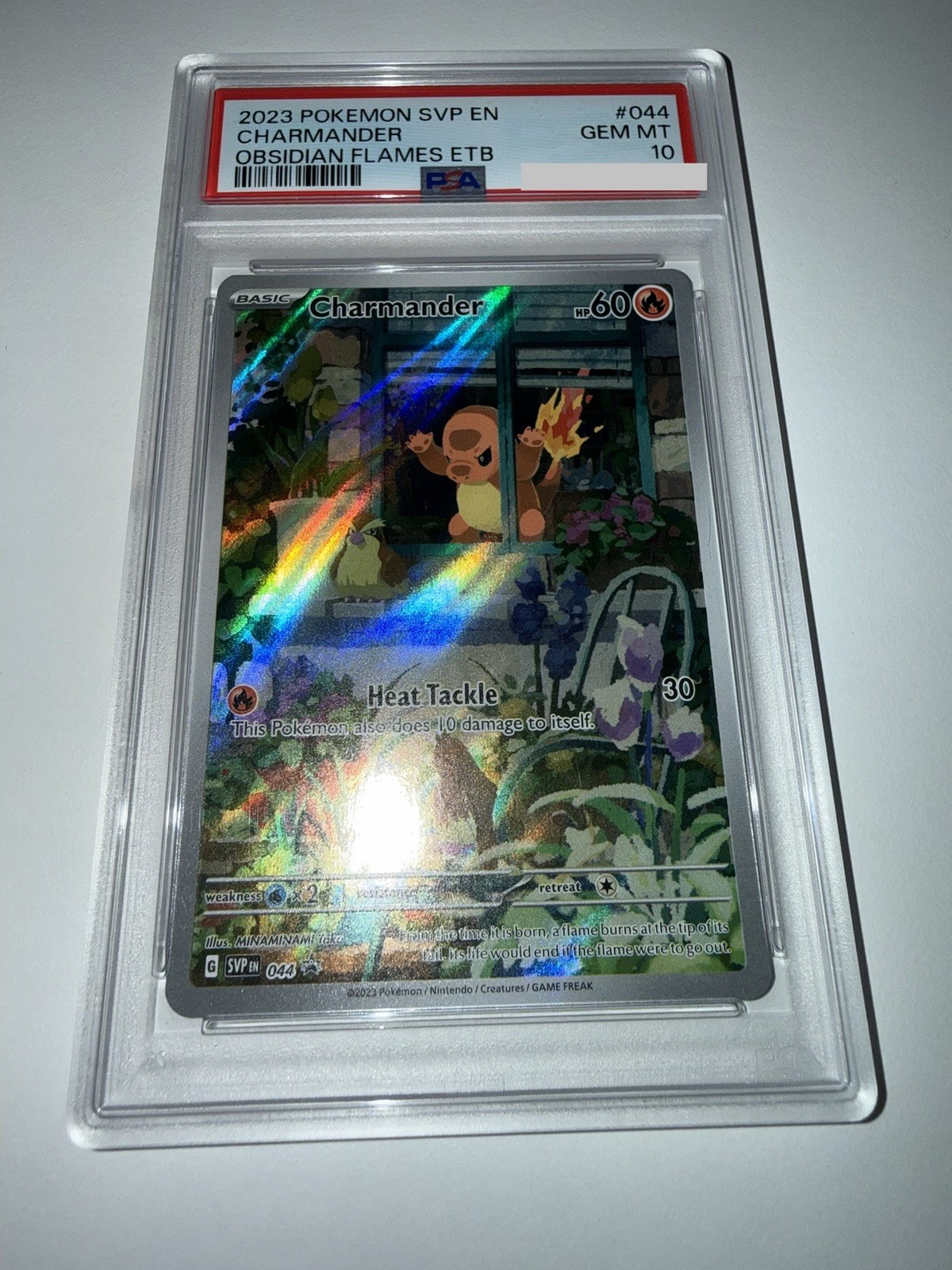 2023 POKEMON SVP EN-SV PROMO #44 CHARMANDER OBSIDIAN FLAMES ETB PSA 10 2023 POKEMON SVP EN-SV PROMO #44 CHARMANDER OBSIDIAN FLAMES ETB PSA 10