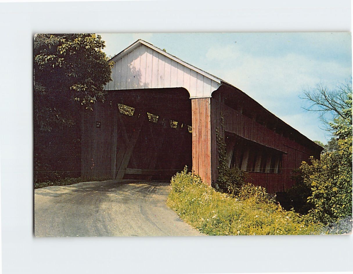 Postcard Scipio Covered Bridge Scipio Indiana USA Postcard Scipio Covered Bridge Scipio Indiana USA