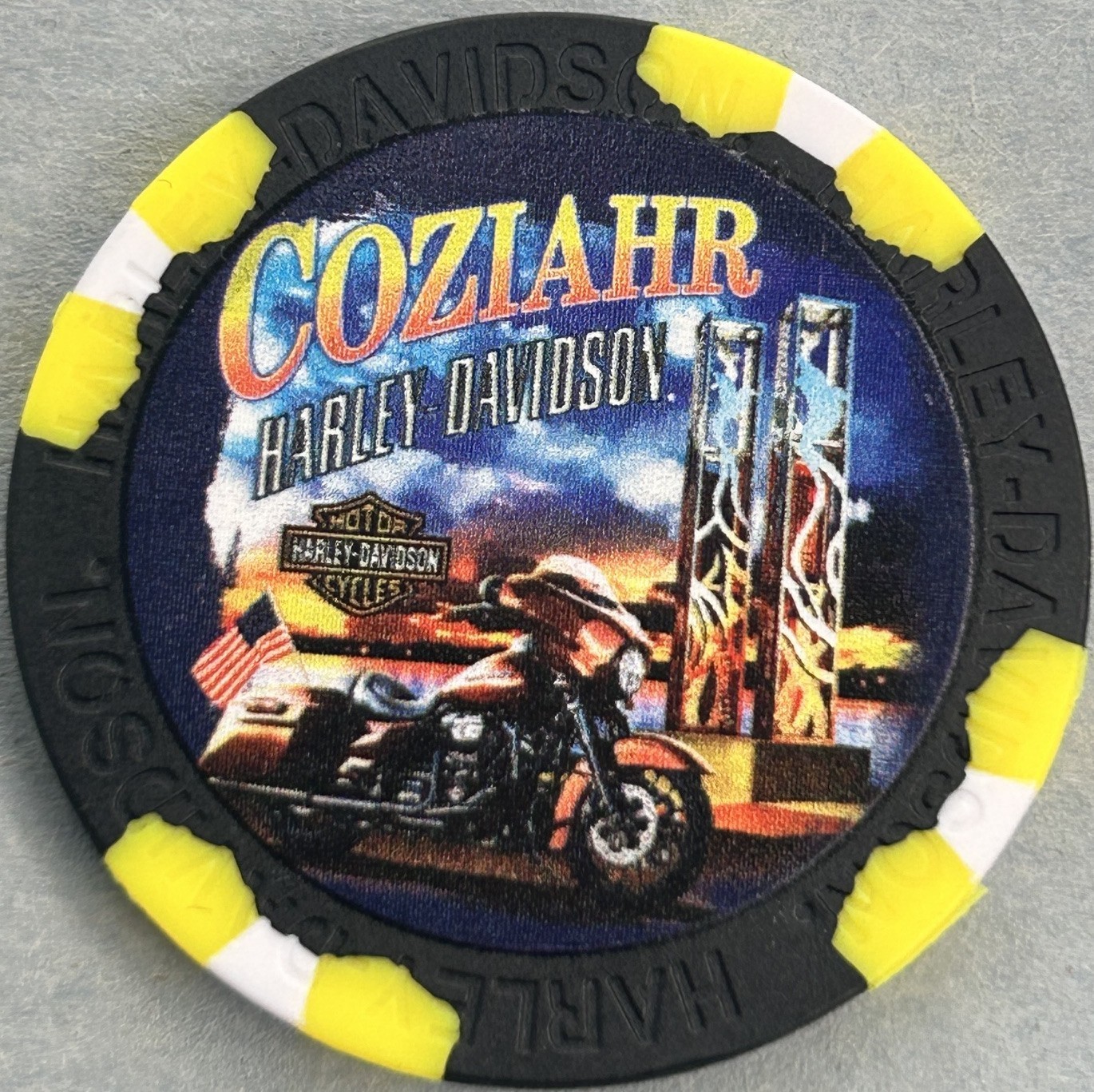Harley Davidson Wide Print Poker Chip from Coziahr HD in Decatur, Illinois