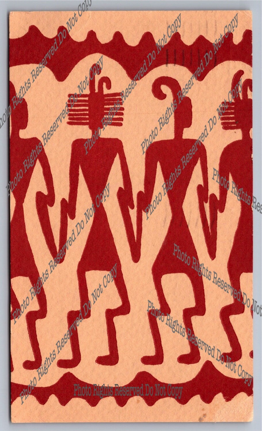 Vintage Postcard 1969 Prehistoric Pottery Design Hohokam Indians Arizona Vintage Postcard 1969 Prehistoric Pottery Design Hohokam Indians Arizona