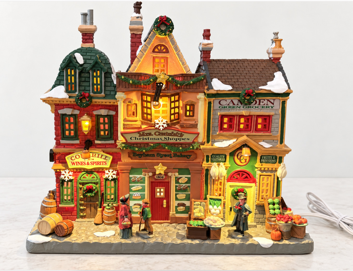Lemax 55314 Mrs Cratchit’s Christmas Shoppes Caddington Village 2025 Lighted