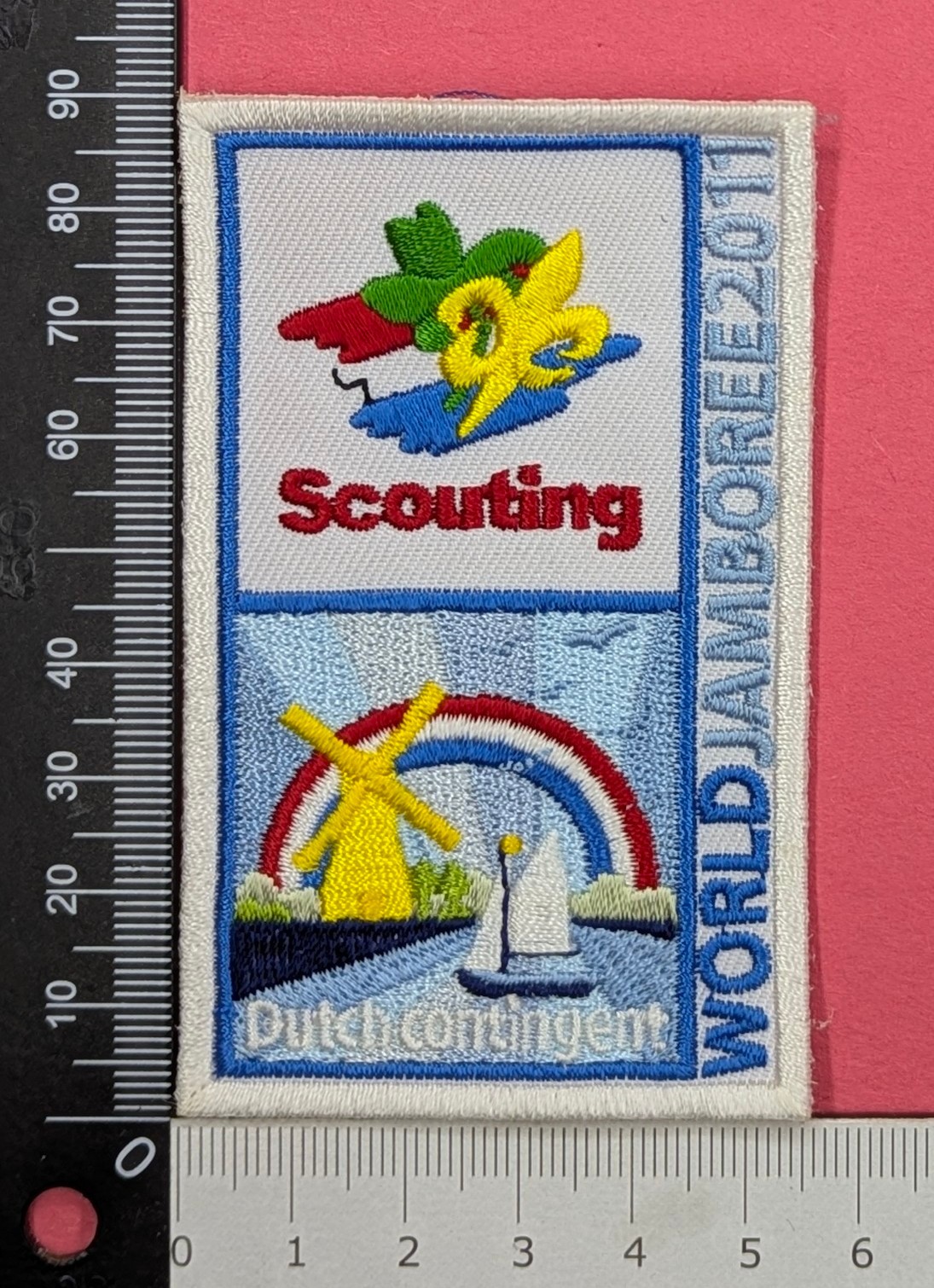 Dutch Contingent-22nd World Scout Jamboree Sweden 2011 Netherlands Badge Patch Dutch Contingent-22nd World Scout Jamboree Sweden 2011 Netherlands Badge Patch
