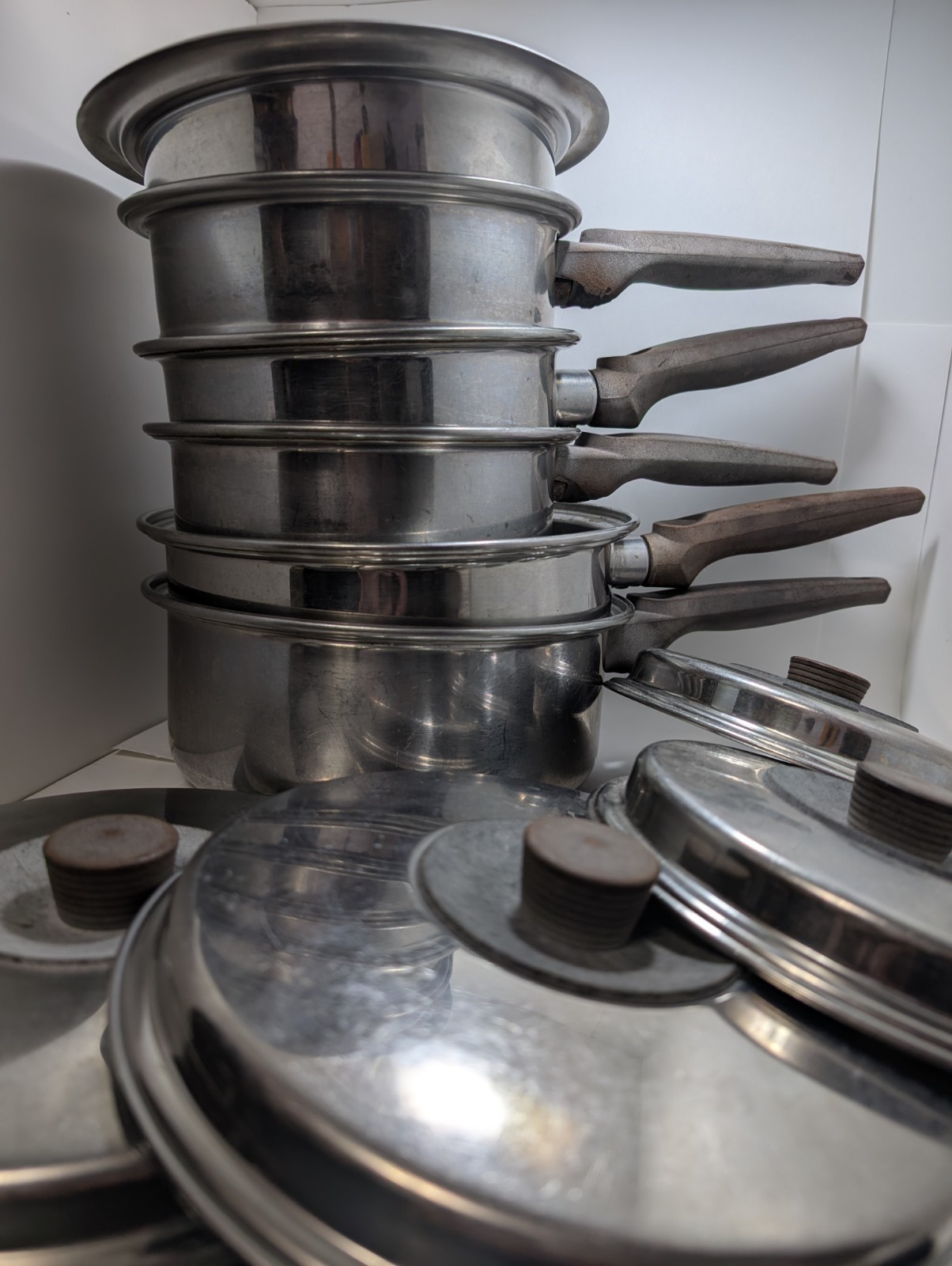 Vintage George Washington 18-8 Tri-Clad Stainless Steel Cookware Set Rare Vintage George Washington 18-8 Tri-Clad Stainless Steel Cookware Set Rare