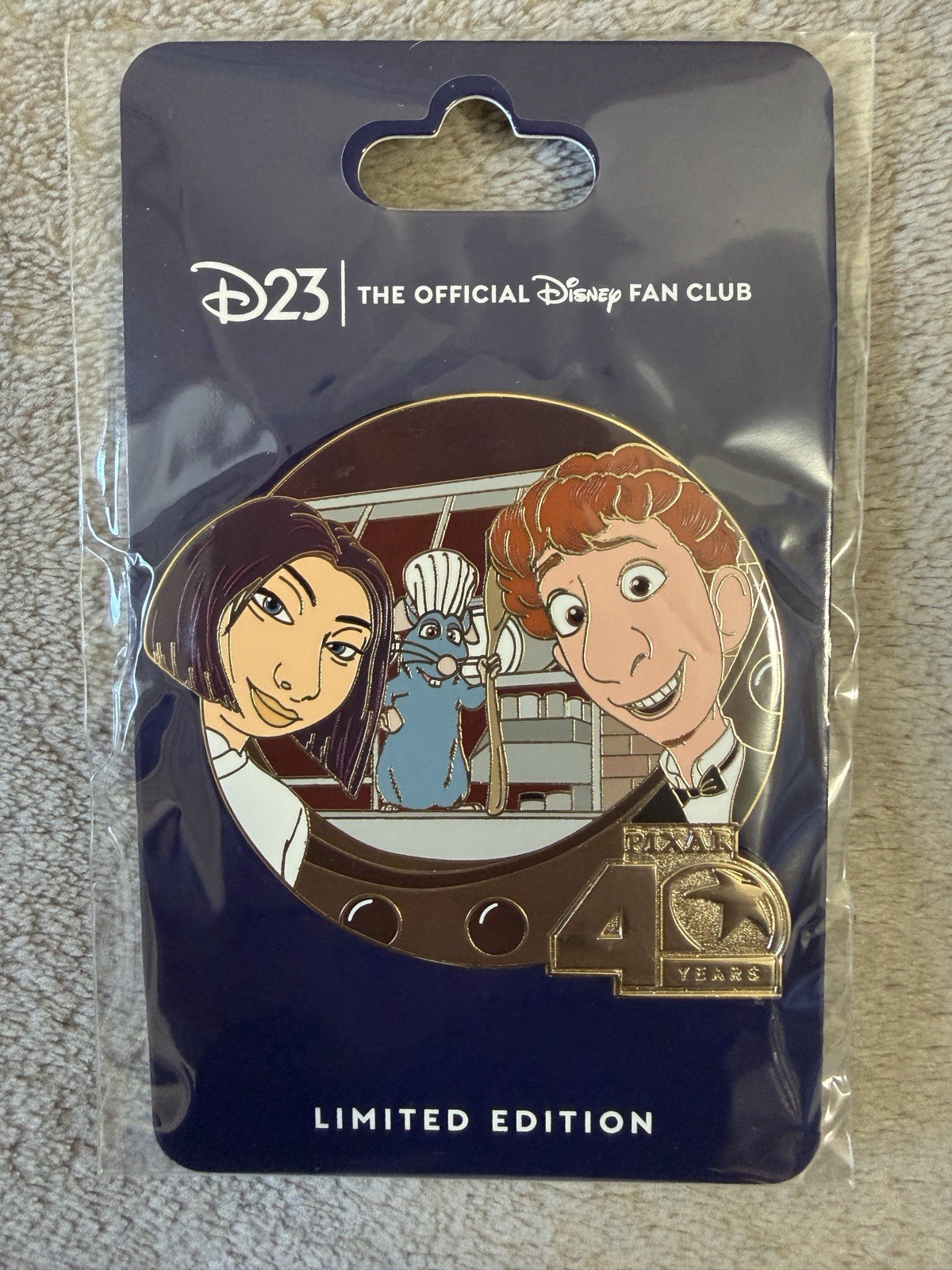 D23 Exclusive Ratatouille Pin Pixar Animation Studios 40th Anniversary ...