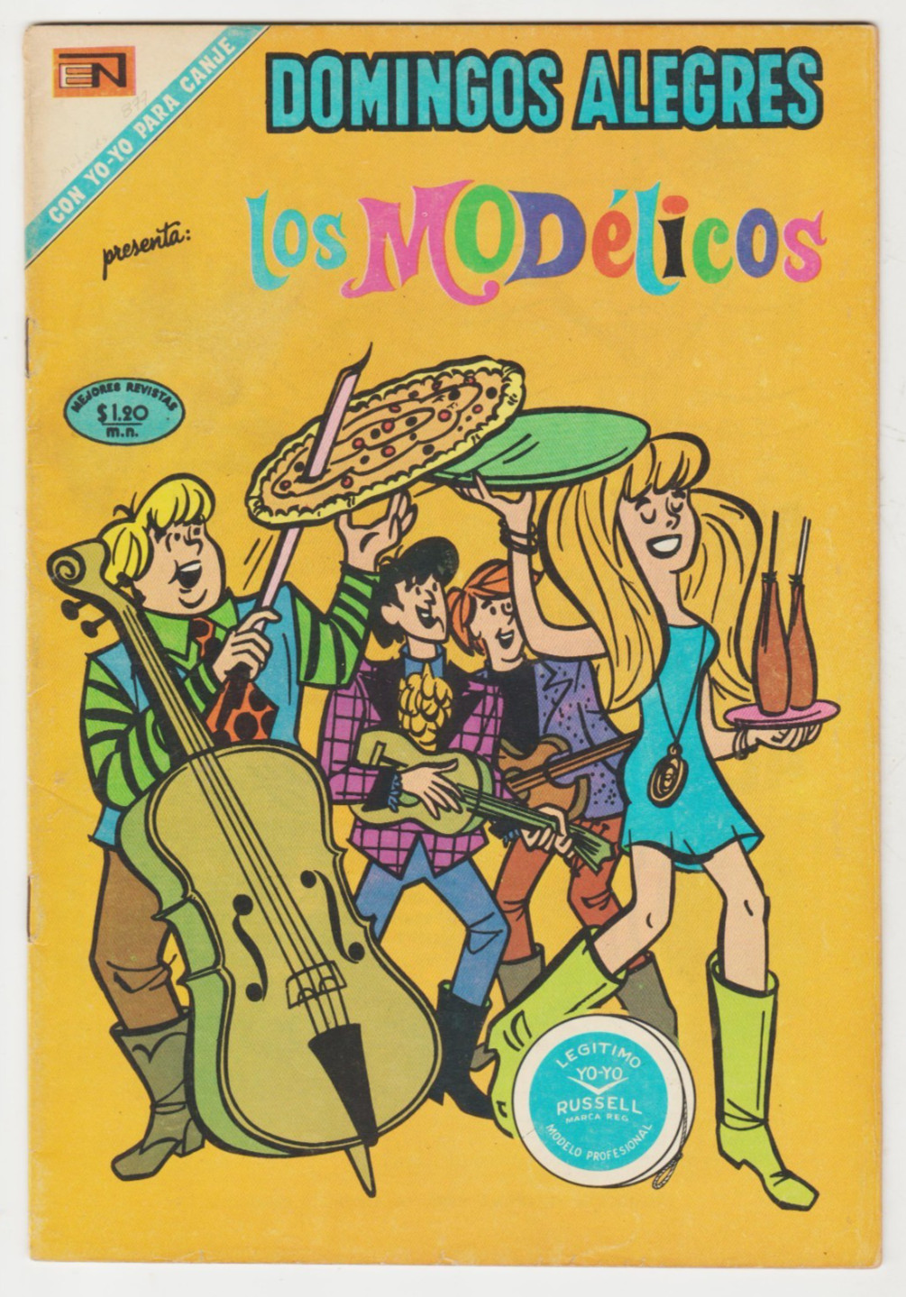THE MODNIKS #2 IN SPANISH NOVARO MEXICO 1971 DOMINGOS ALEGRES 877