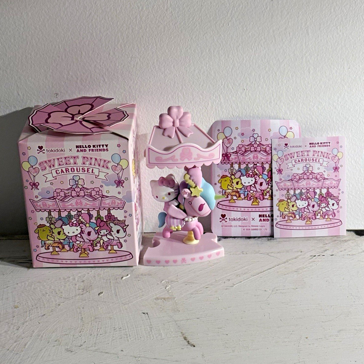 tokidoki x Hello Kitty And Friends Sweet Pink Carousel Blind Box figure tokidoki x Hello Kitty And Friends Sweet Pink Carousel Blind Box figure