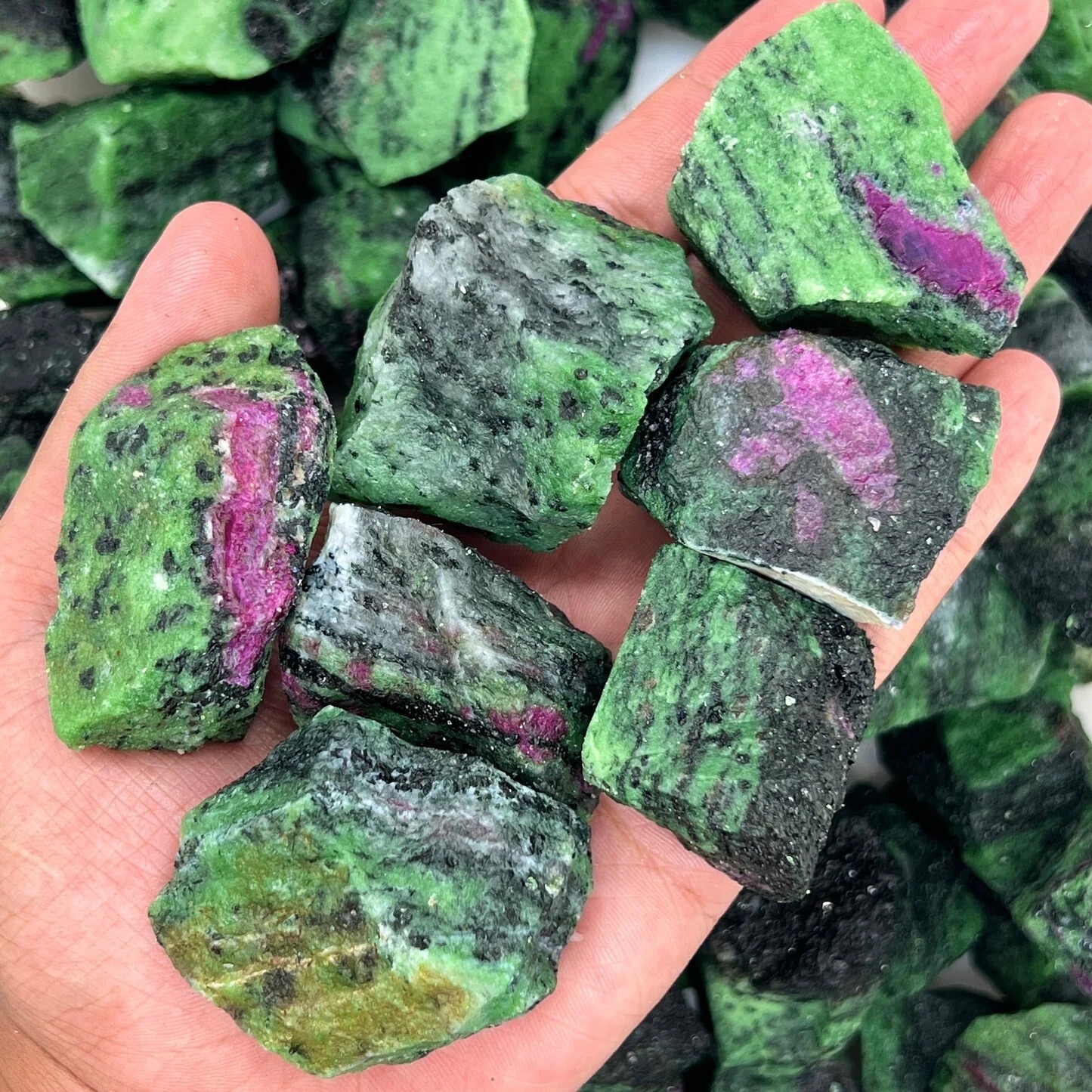 Raw Rough Ruby Zoisite Stone Chunk Healing Energy Crystal Mineral Rock 1PCS Raw Rough Ruby Zoisite Stone Chunk Healing Energy Crystal Mineral Rock 1PCS