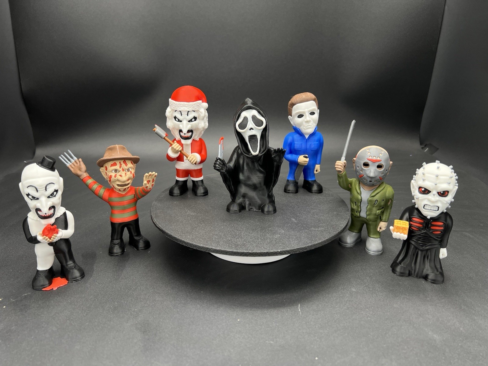 7 Pack Halloween Horror - Slasher Figurines - Scream, Freddy, Jason, And More 7 Pack Halloween Horror - Slasher Figurines - Scream, Freddy, Jason, And More