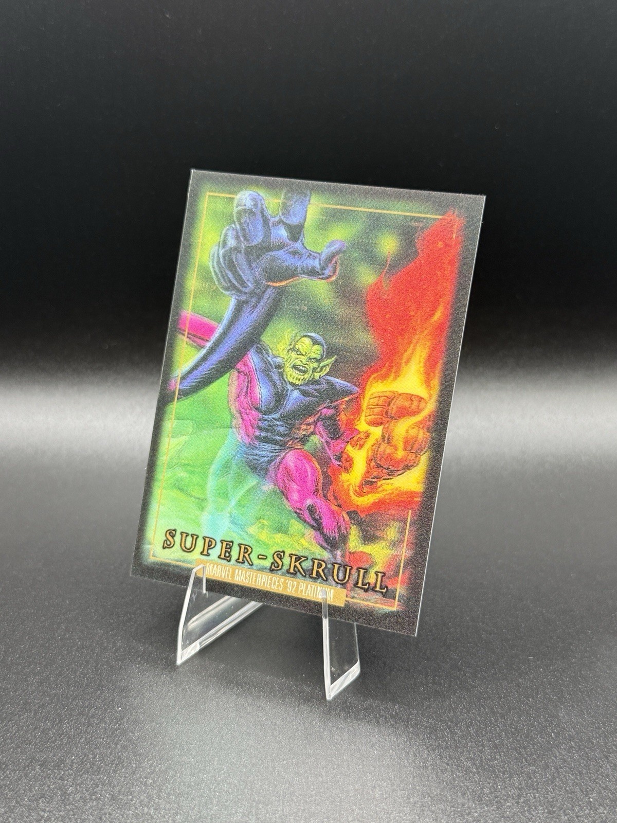 2024 Marvel Masterpieces '92 Platinum - SUPER SKRULL - Lenticular #84 2024 Marvel Masterpieces '92 Platinum - SUPER SKRULL - Lenticular #84