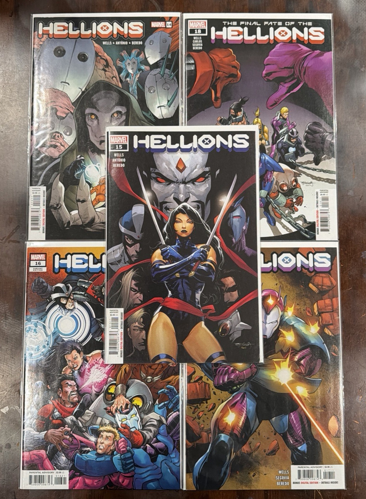 Hellions #14-18 Final Issues Series Finale Psylocke Sinister Marvel 2021 NM Hellions #14-18 Final Issues Series Finale Psylocke Sinister Marvel 2021 NM