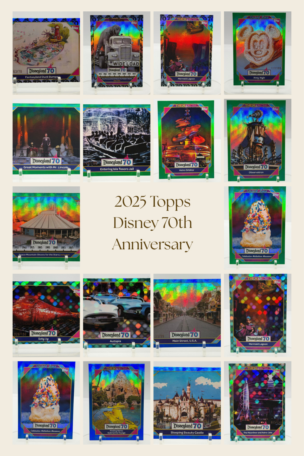 2025 Topps Disney 70th Anniversary NUMBERED LOT -- 20 Cards /75 /99 /150 /199 2025 Topps Disney 70th Anniversary NUMBERED LOT -- 20 Cards /75 /99 /150 /199
