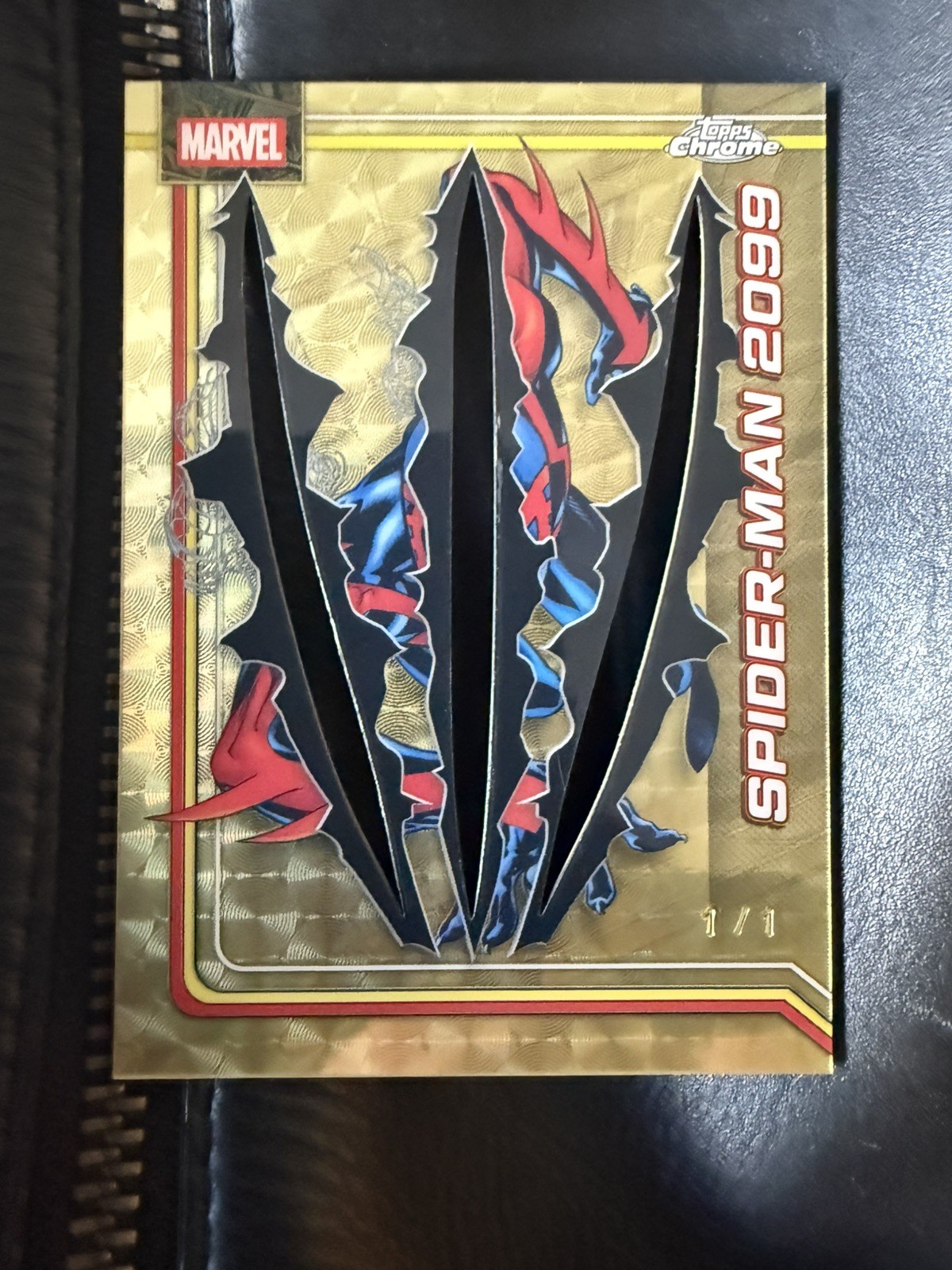 2026 Topps Chrome Marvel Spider-Man 2099 Clawed Superfractor 1/1 SSP #164
