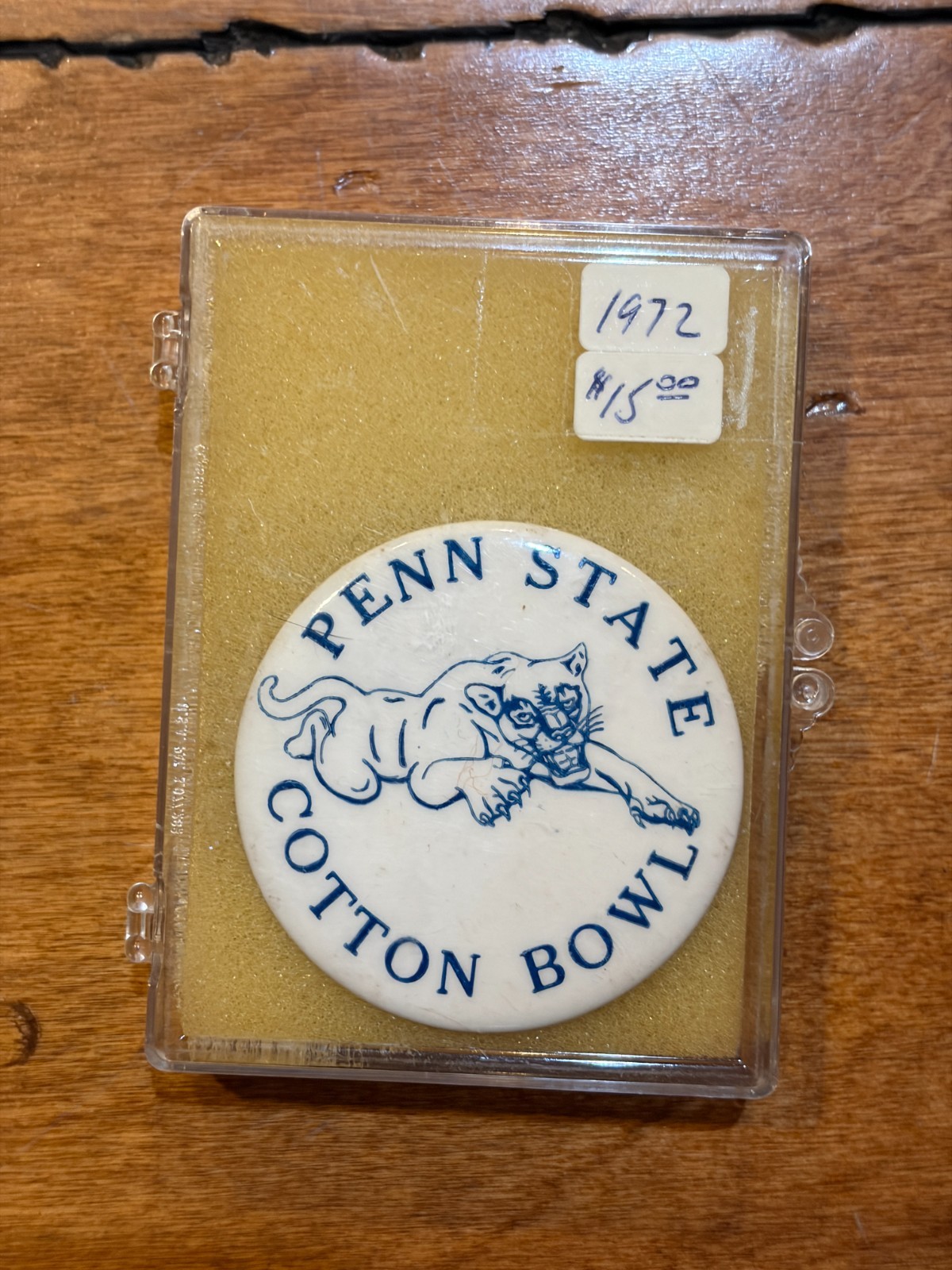 1972 Penn State 2 1/4 pin Pinback Button Cotton Bowl RARE
