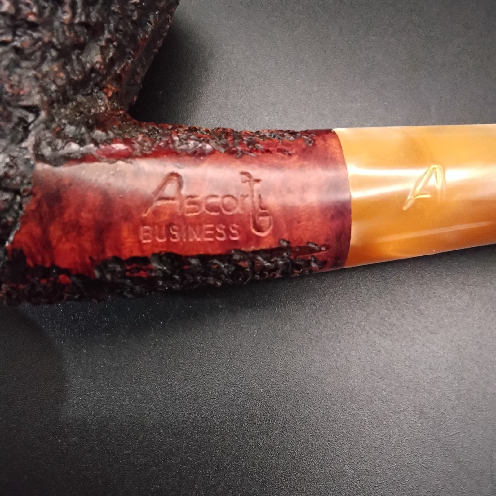 Professionally restored Ascorti Business craggy rustication tobacco smoking pipe Professionally restored Ascorti Business craggy rustication tobacco smoking pipe