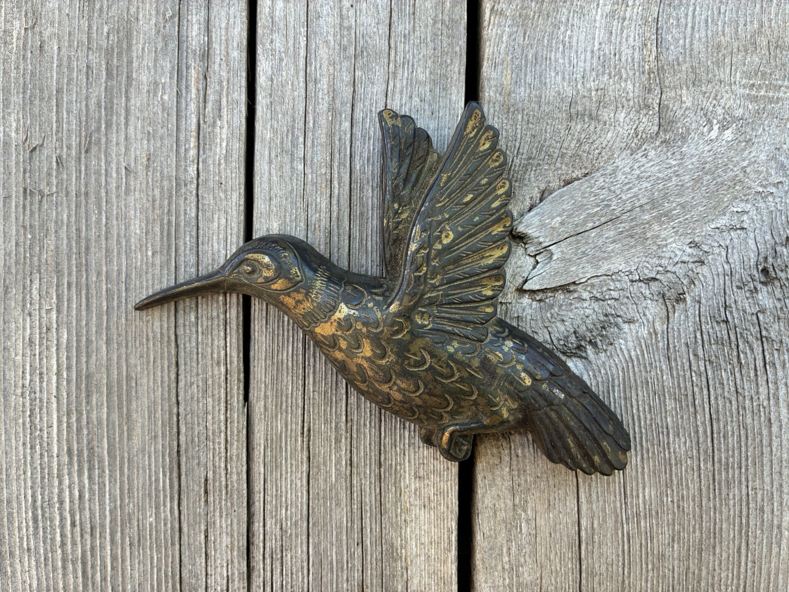 Vintage Homco Plastic Gold Hummingbird Wall Hanging Vintage Homco Plastic Gold Hummingbird Wall Hanging