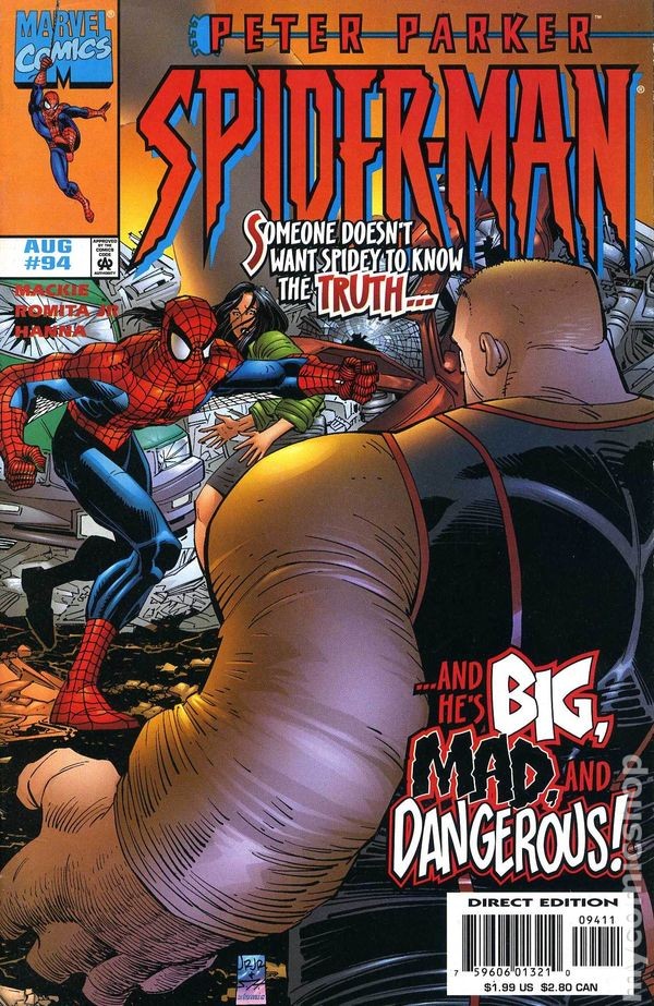 Spider-Man #94 VF 1998 Stock Image Spider-Man #94 VF 1998 Stock Image
