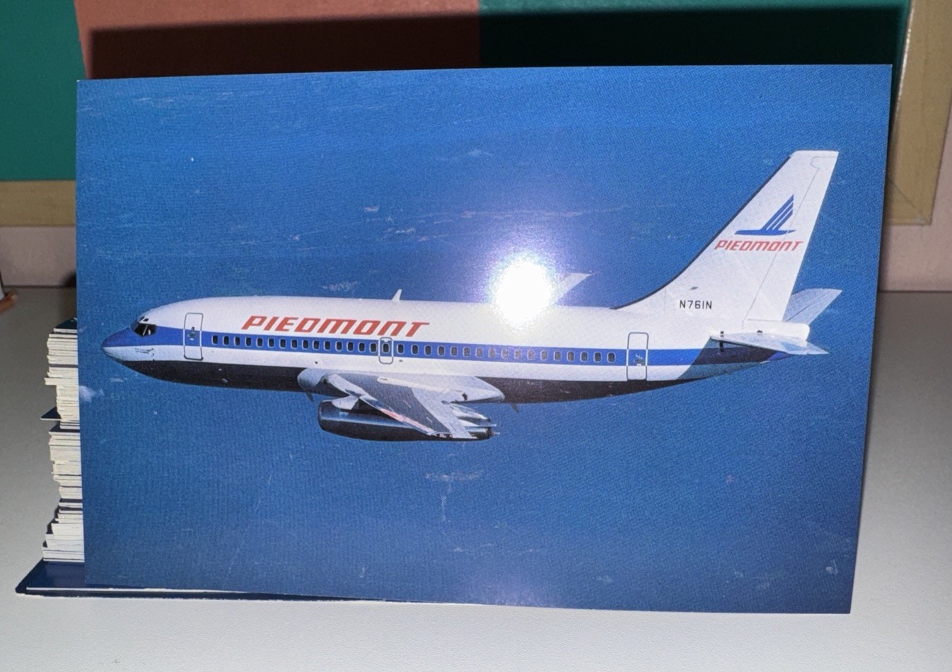 One Piedmont Airlines Boeing 737-200 N761N Aircraft Postcard One Piedmont Airlines Boeing 737-200 N761N Aircraft Postcard