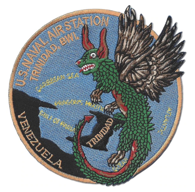 5" NAVY NAS NAVAL AIR STATION TRINIDAD VENEZUELA EMBROIDERED PATCH