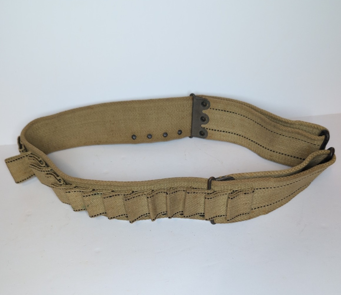 Authentic WWII Era US Navy USN Mark 1 Canvas Signal Flare Cartridge Belt EUC Authentic WWII Era US Navy USN Mark 1 Canvas Signal Flare Cartridge Belt EUC