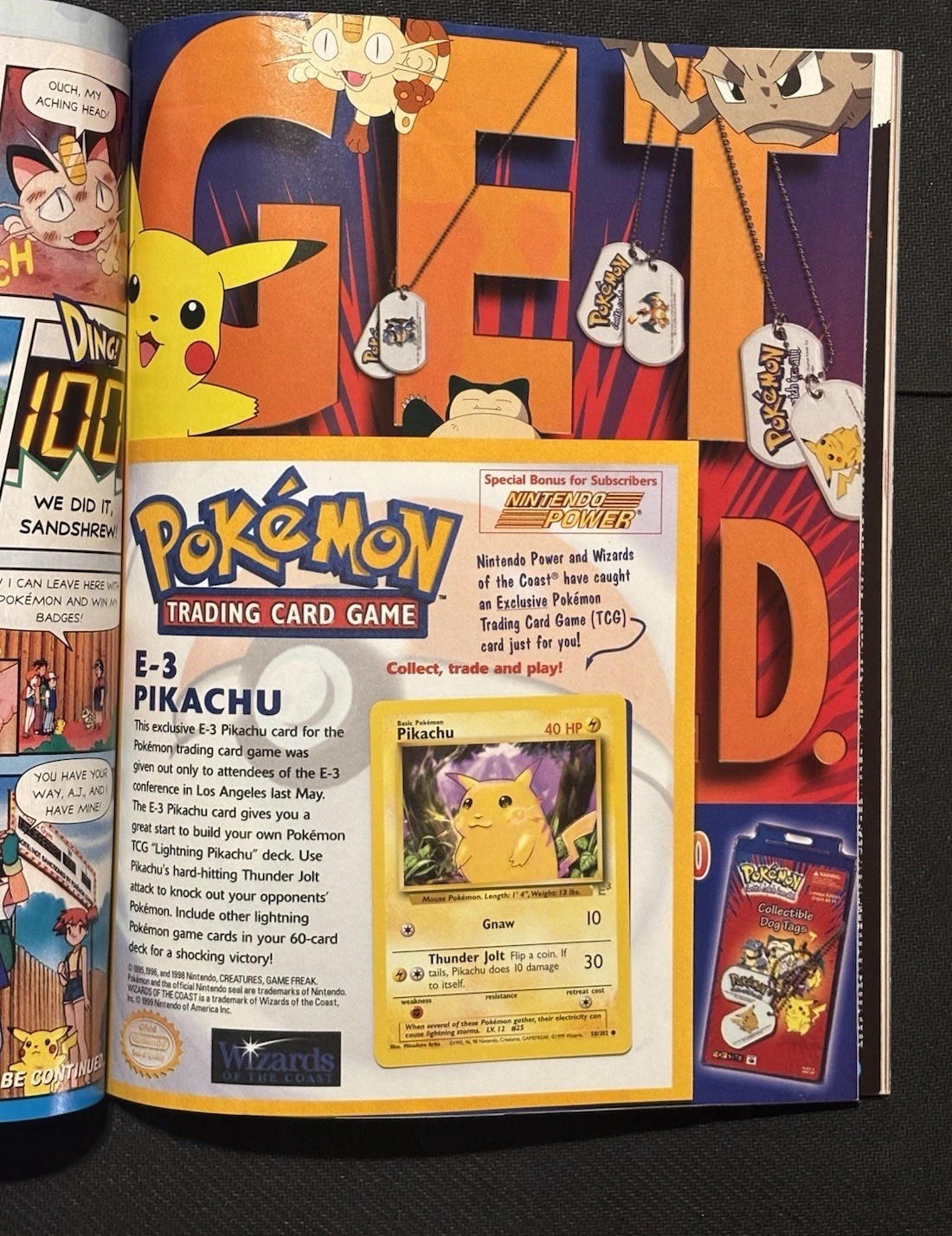 Nintendo Power Magazine Volume 124 w/ E3 Pikachu Pokemon Promo & All Inserts Nintendo Power Magazine Volume 124 w/ E3 Pikachu Pokemon Promo & All Inserts