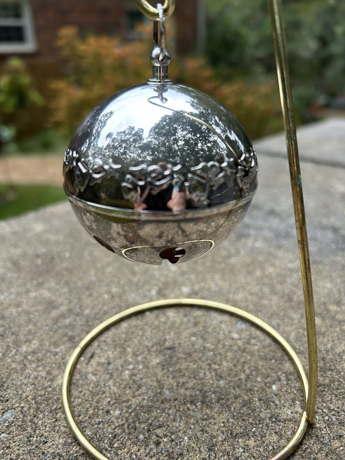 Vintage 1992 Wallace Silversmiths Silver Plate Sleigh Bell Vintage 1992 Wallace Silversmiths Silver Plate Sleigh Bell