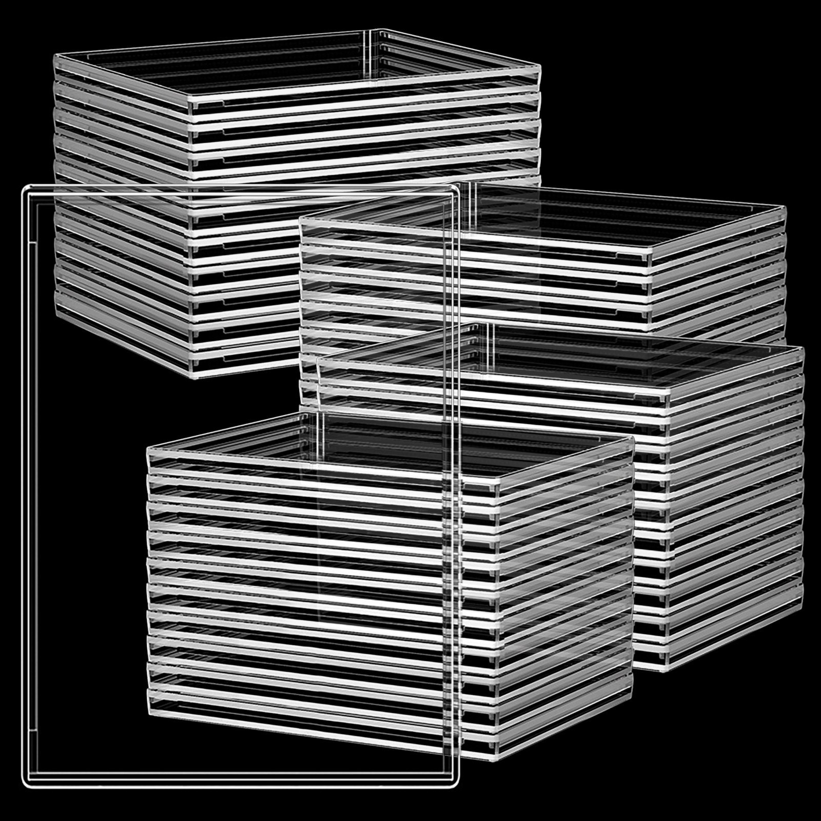 40PCS Trading Card Sleeves Hard Plastic Clear Case Holder Sport Baseball Cards 40PCS Trading Card Sleeves Hard Plastic Clear Case Holder Sport Baseball Cards