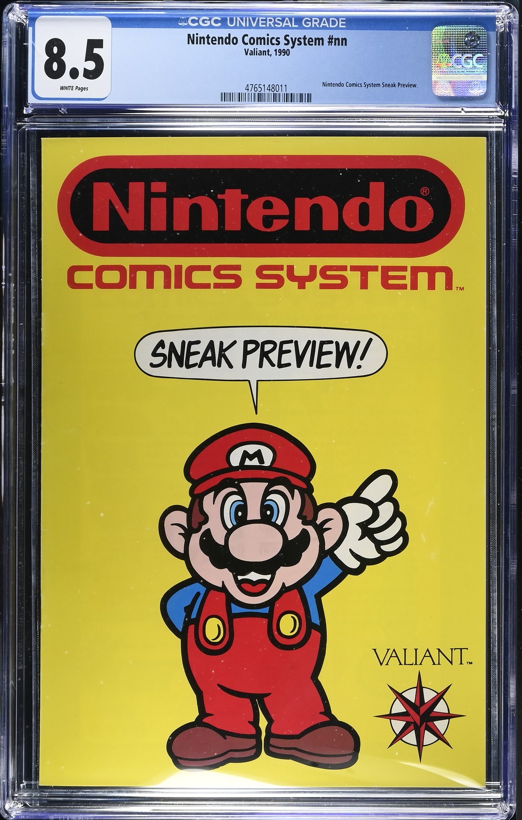 Nintendo Comics System #nn - Valiant 1990 CGC 8.5 Nintendo Comics System Sneak P Nintendo Comics System #nn - Valiant 1990 CGC 8.5 Nintendo Comics System Sneak P