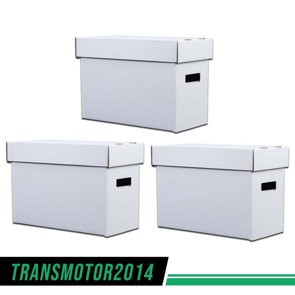 3Pcs Comic Books Storage Boxes Short Holds 150-175 Stackable Durable Archive 3Pcs Comic Books Storage Boxes Short Holds 150-175 Stackable Durable Archive