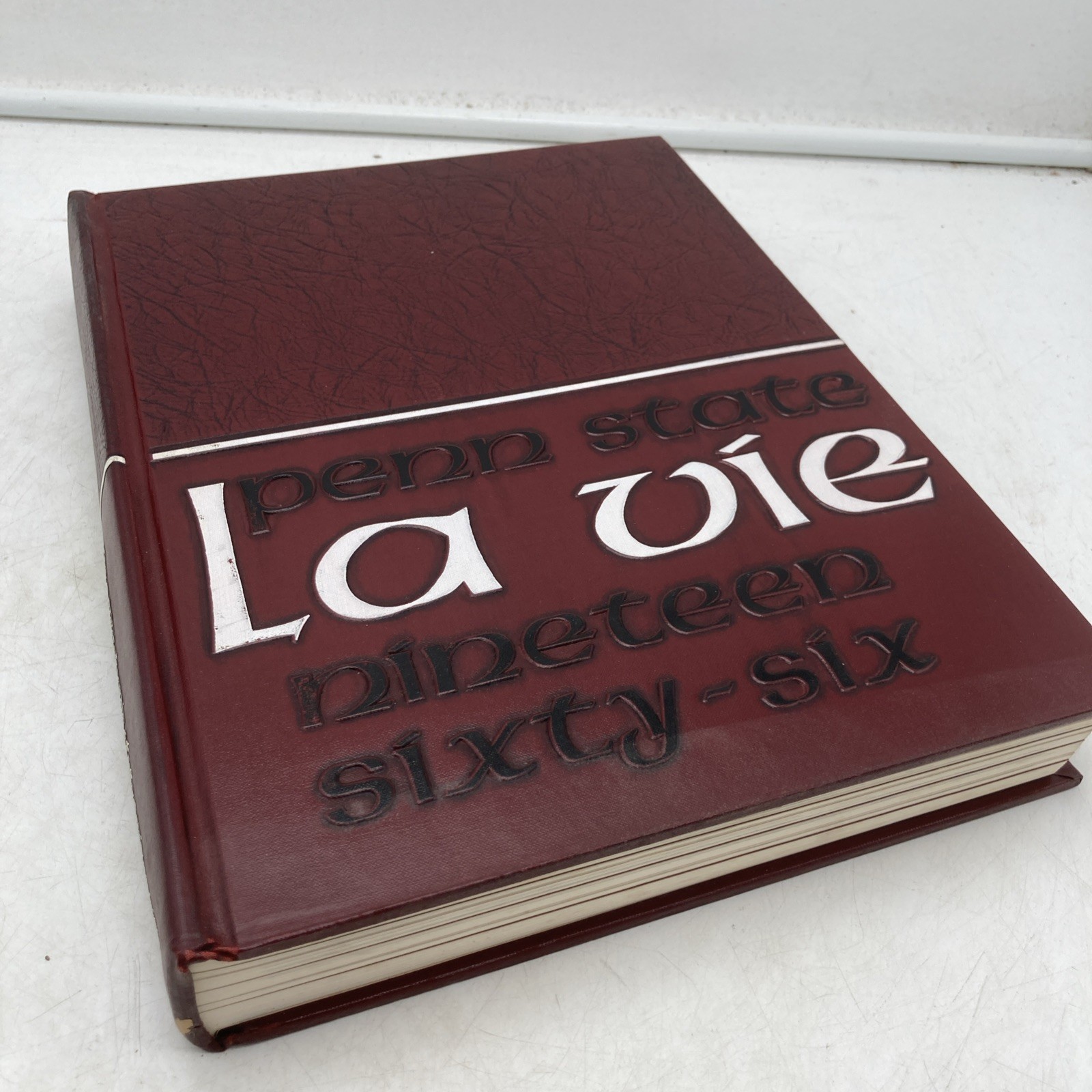 Vintage 1966 Penn State College University Annual Yearbook LA VIE