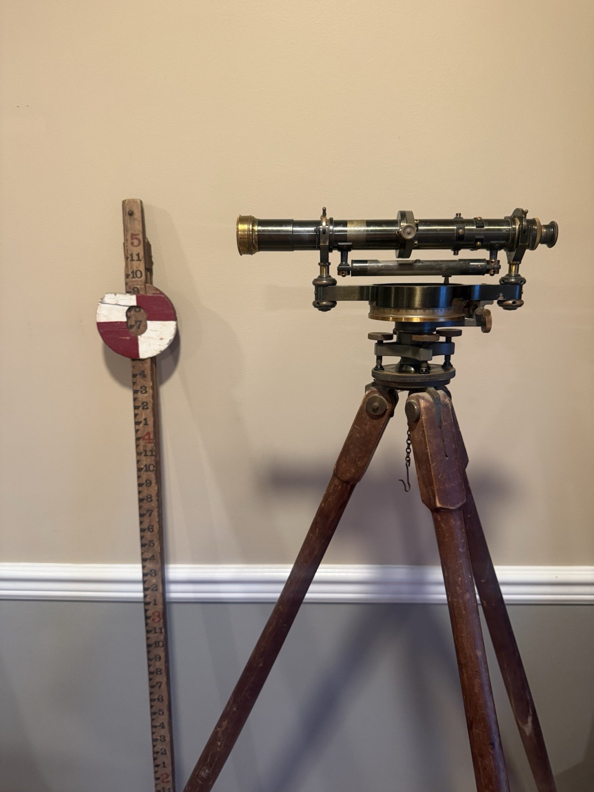 Antique c1918 Keuffel & Esser K&E Surveyor Transit #36775 Case Tripod Antique c1918 Keuffel & Esser K&E Surveyor Transit #36775 Case Tripod