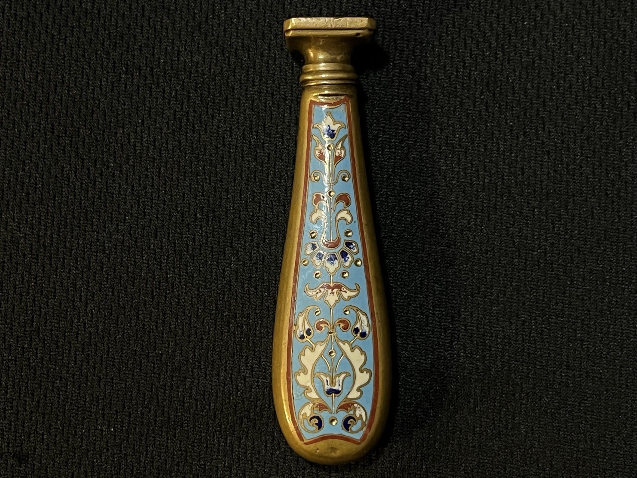 Antique French Wax Seal -Champleve Enamel -Letter Monogram -Late Victorian era Antique French Wax Seal -Champleve Enamel -Letter Monogram -Late Victorian era