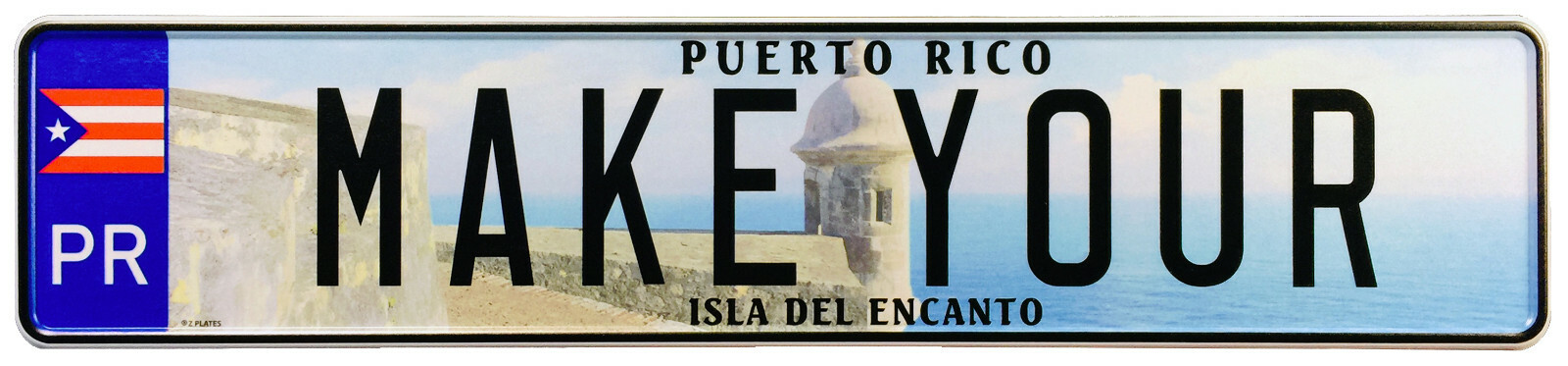 Puerto Rico Custom European License Plate Puerto Rico Custom European License Plate