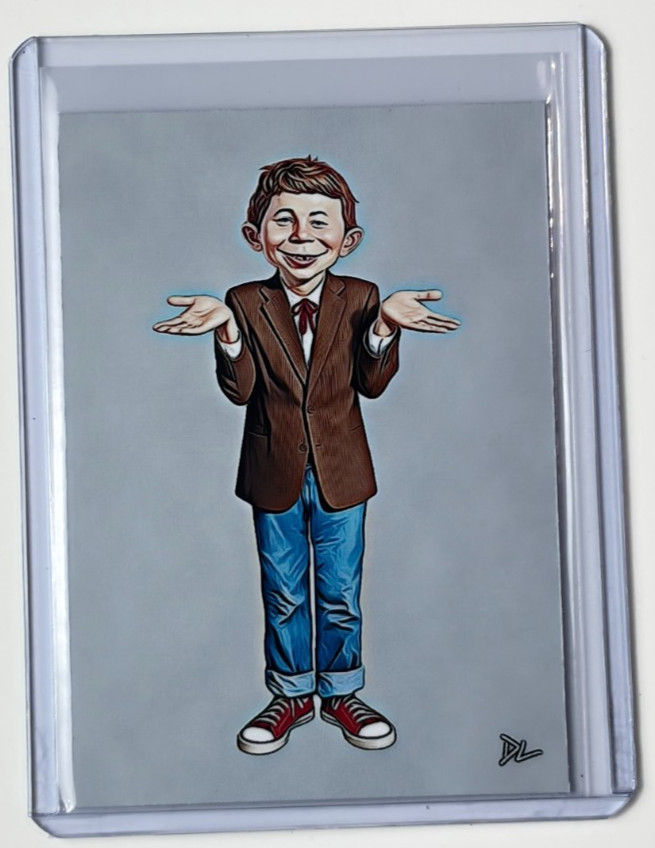 Alfred E. Neuman Limited Edition Artist Signed “Mad Comics” Trading Card 2/10