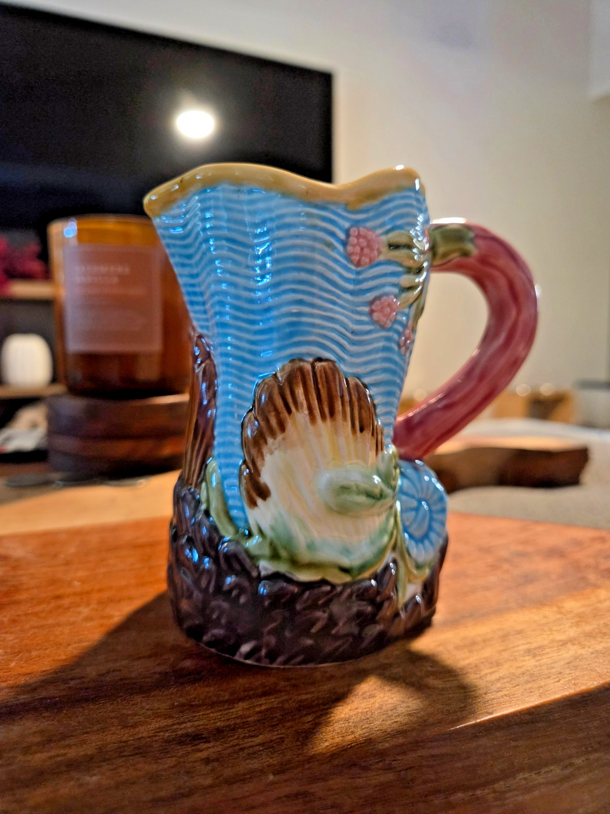 Vintage Jay Willfred Andrea by Sadek Majolica - Sea - Creamer Pitcher Vintage Jay Willfred Andrea by Sadek Majolica - Sea - Creamer Pitcher