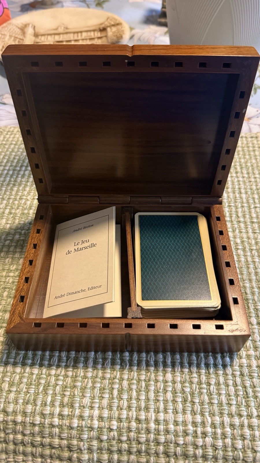 Le Jeu de Marseille Surrealist Card Deck André Breton + Dunhill Italy Wood Box Le Jeu de Marseille Surrealist Card Deck André Breton + Dunhill Italy Wood Box