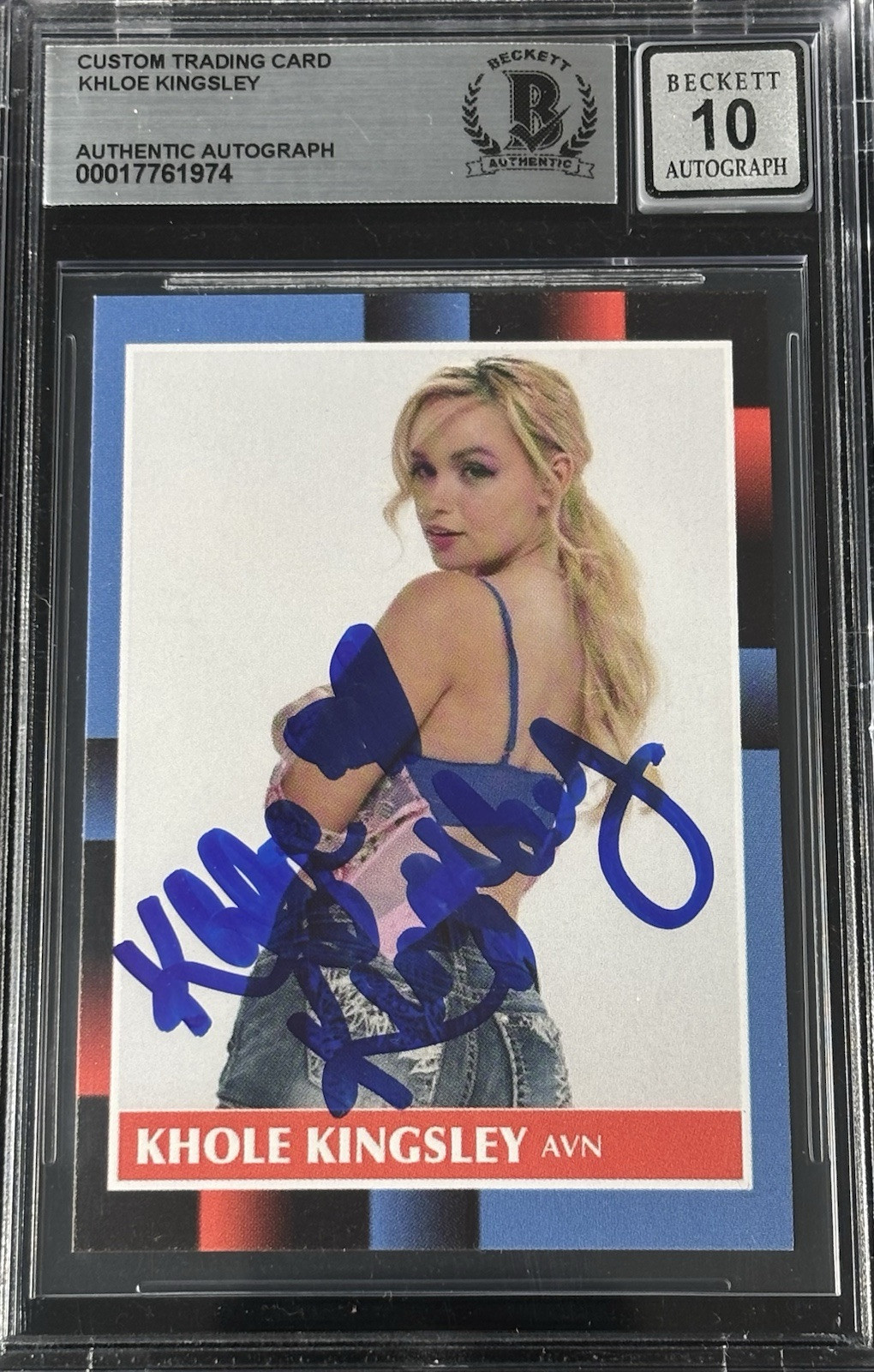 Khole Kingsley Signed Trading Card Beckett Encapsulated Autograph Grade 10 Khole Kingsley Signed Trading Card Beckett Encapsulated Autograph Grade 10