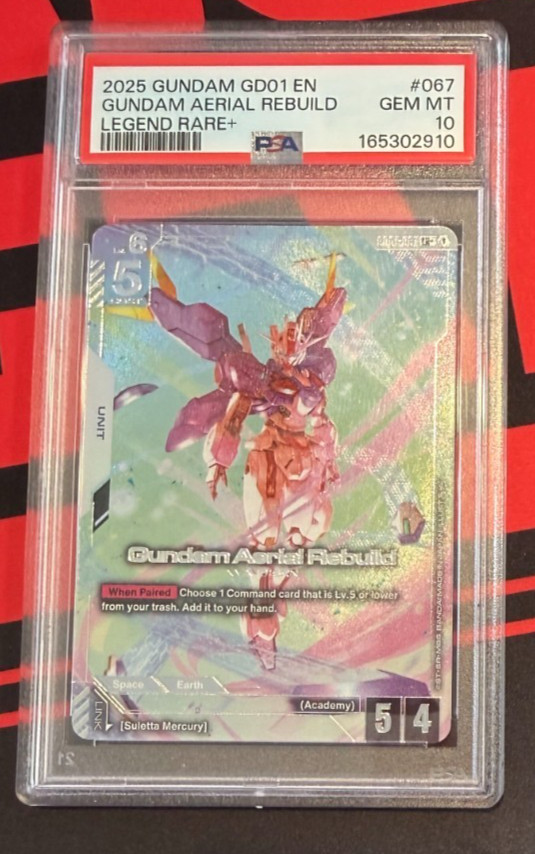 2025 GUNDAM NEWTYPE RISING LEGEND RARE+ #067 GUNDAM AERIAL REBUILD PSA 10 GEM MT 2025 GUNDAM NEWTYPE RISING LEGEND RARE+ #067 GUNDAM AERIAL REBUILD PSA 10 GEM MT