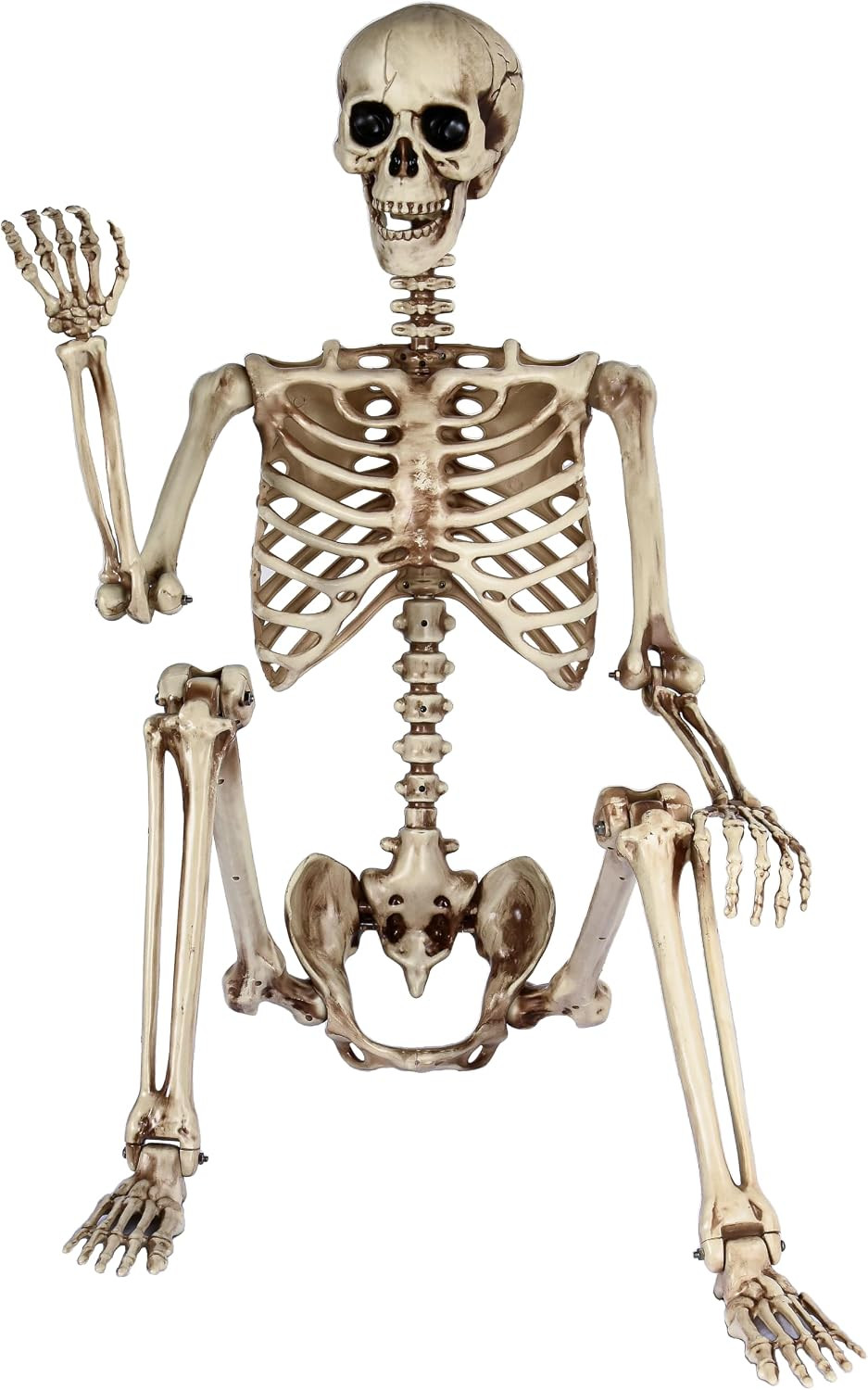 5.4Ft Life Size Skeleton,Poseable Halloween Giant Skeletons Decorations Outdoor, 5.4Ft Life Size Skeleton,Poseable Halloween Giant Skeletons Decorations Outdoor,