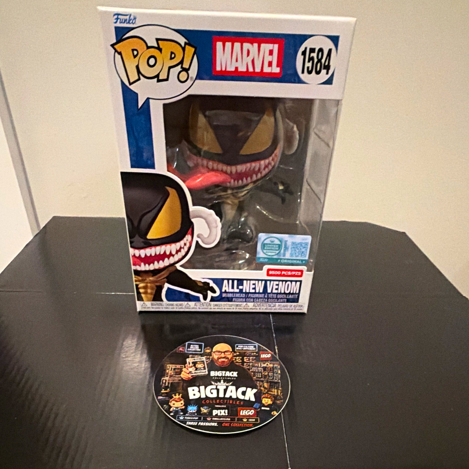Funko Pop Marvel All-New Venom #1584 Glow in the Dark Pop LE 9500 pcs Funko Pop Marvel All-New Venom #1584 Glow in the Dark Pop LE 9500 pcs