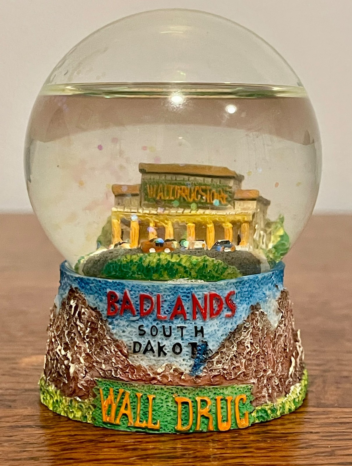 Wall Drug Badlands South Dakota Snow Globe Souvenir Glitter 3" Wall Drug Badlands South Dakota Snow Globe Souvenir Glitter 3"