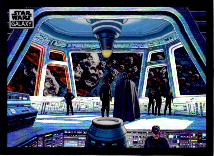 2022 Topps Chrome Star Wars Galaxy #41 Aboard the Bridge Refractor 2022 Topps Chrome Star Wars Galaxy #41 Aboard the Bridge Refractor