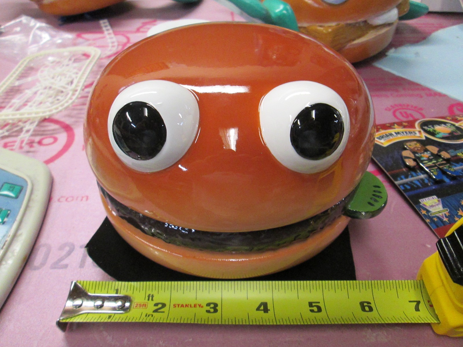 REPRODUCTION McDonalds 6.5 inch Hamburger Patch Statue McDonaldland Setmakers REPRODUCTION McDonalds 6.5 inch Hamburger Patch Statue McDonaldland Setmakers