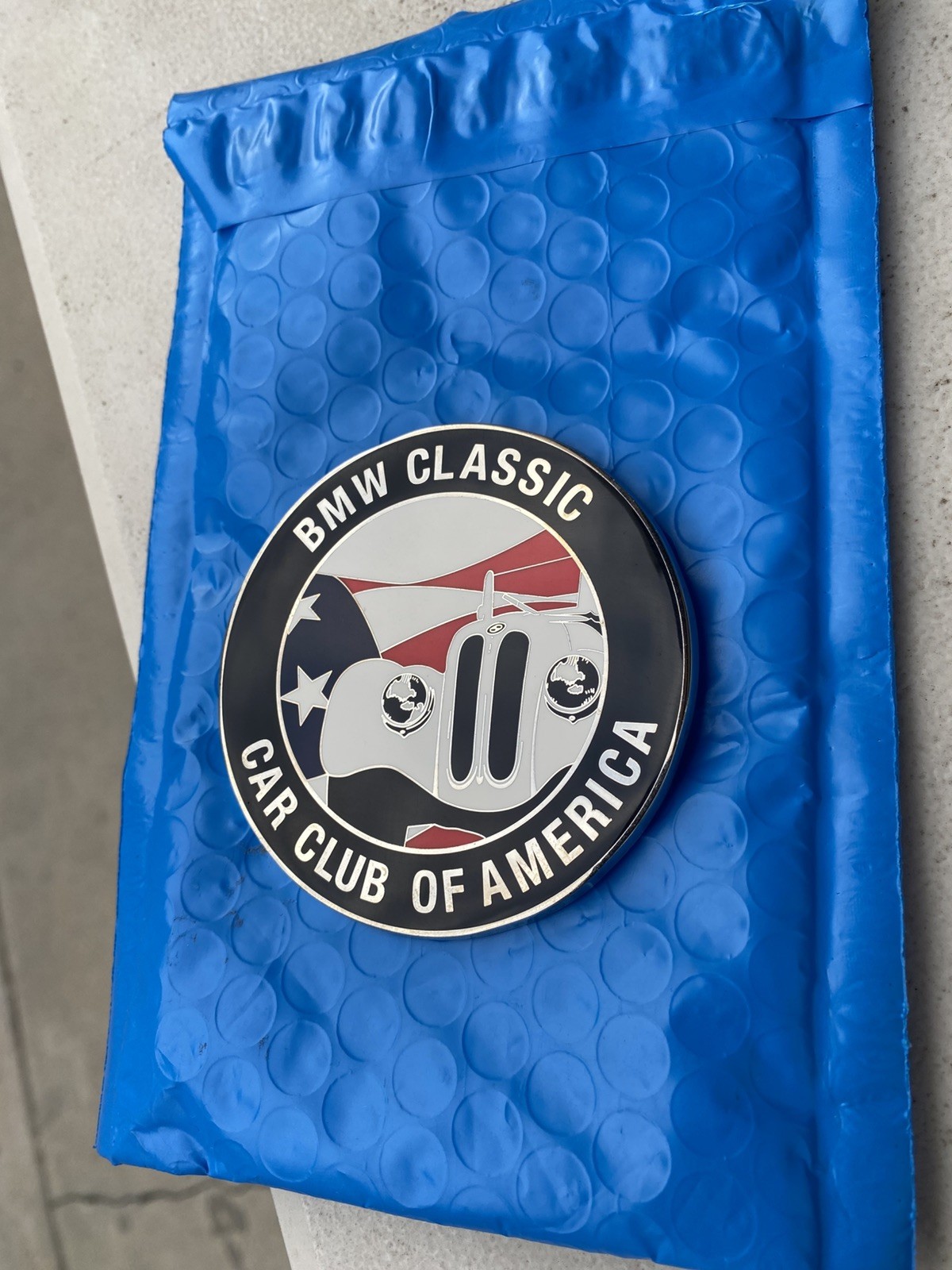 VINTAGE classic BMW car club cca of America grill badge rare e9 2002 ti tii 507
