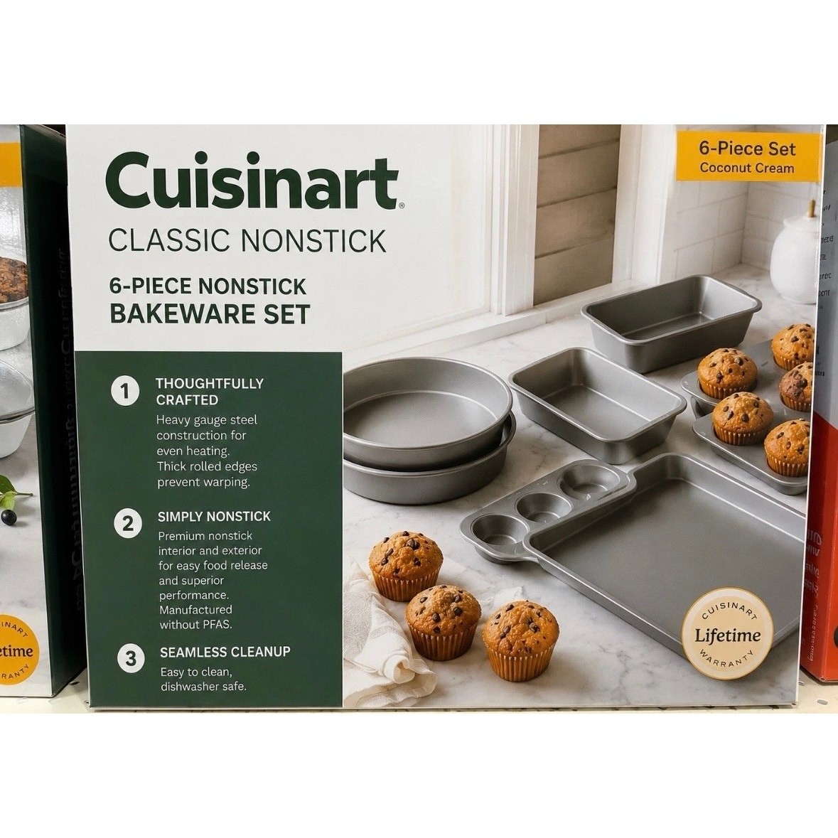 New Cuisinart 6-Piece Classic Nonstick Bakeware Set Collectors Edition New Cuisinart 6-Piece Classic Nonstick Bakeware Set Collectors Edition