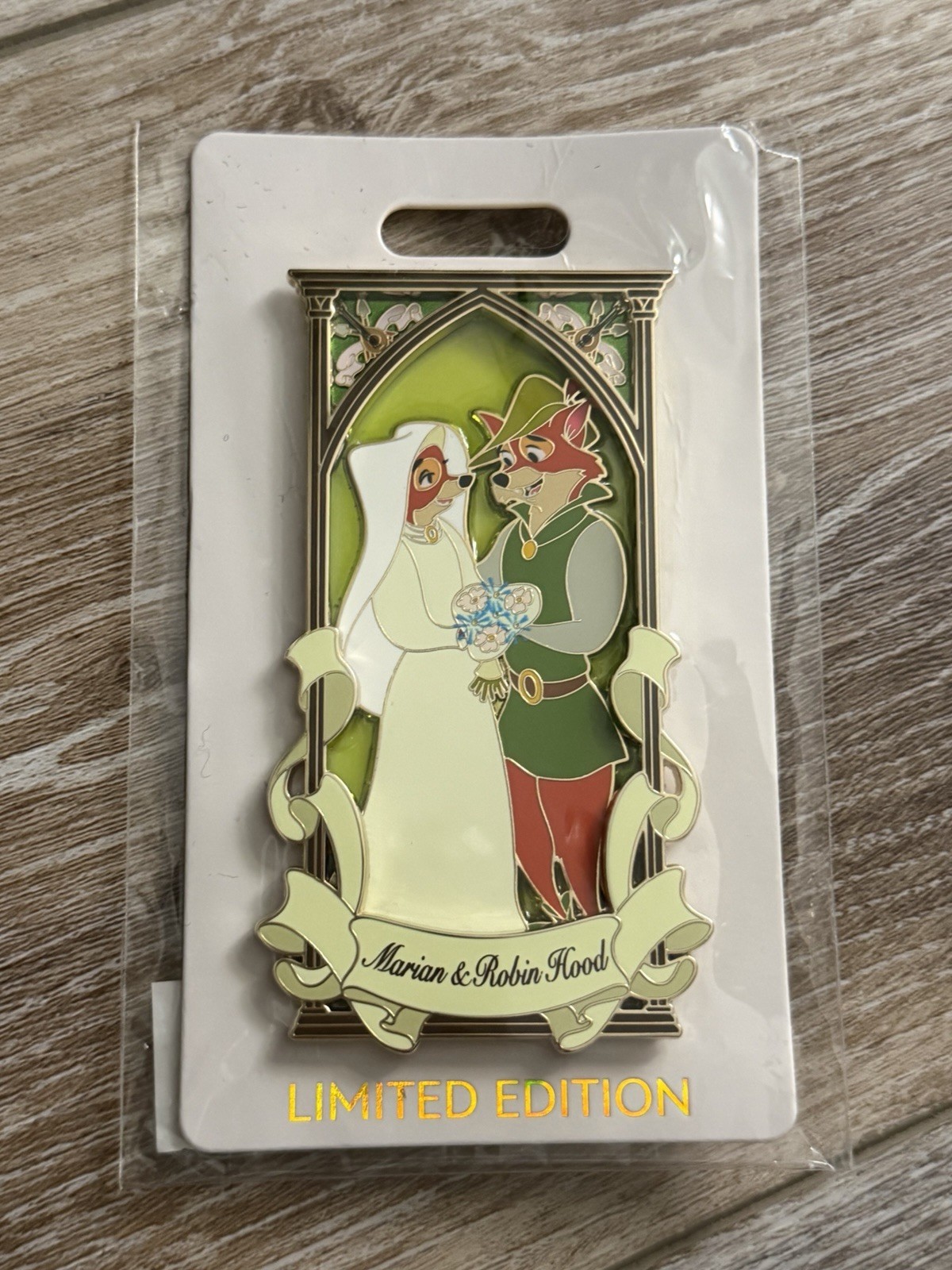Disney D23 2024 WDI MOG Wedding Robin Hood & Marian LE 300 Pin Disney D23 2024 WDI MOG Wedding Robin Hood & Marian LE 300 Pin