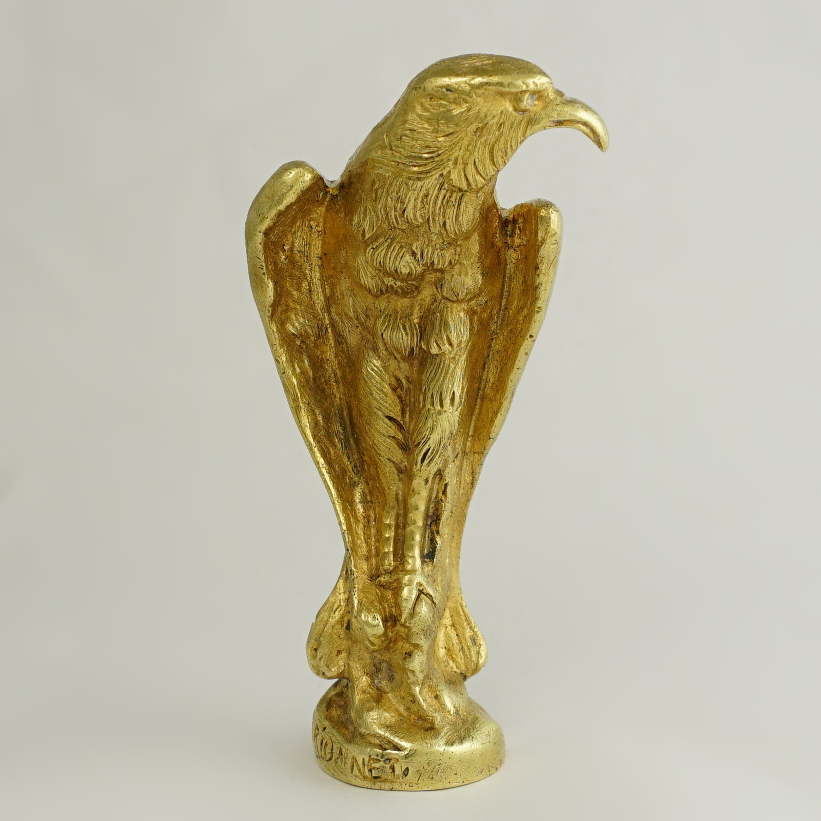 Antique French Gilt Bronze Wax Seal Eagle Animalier Desk Stamp Signed Marionnet Antique French Gilt Bronze Wax Seal Eagle Animalier Desk Stamp Signed Marionnet