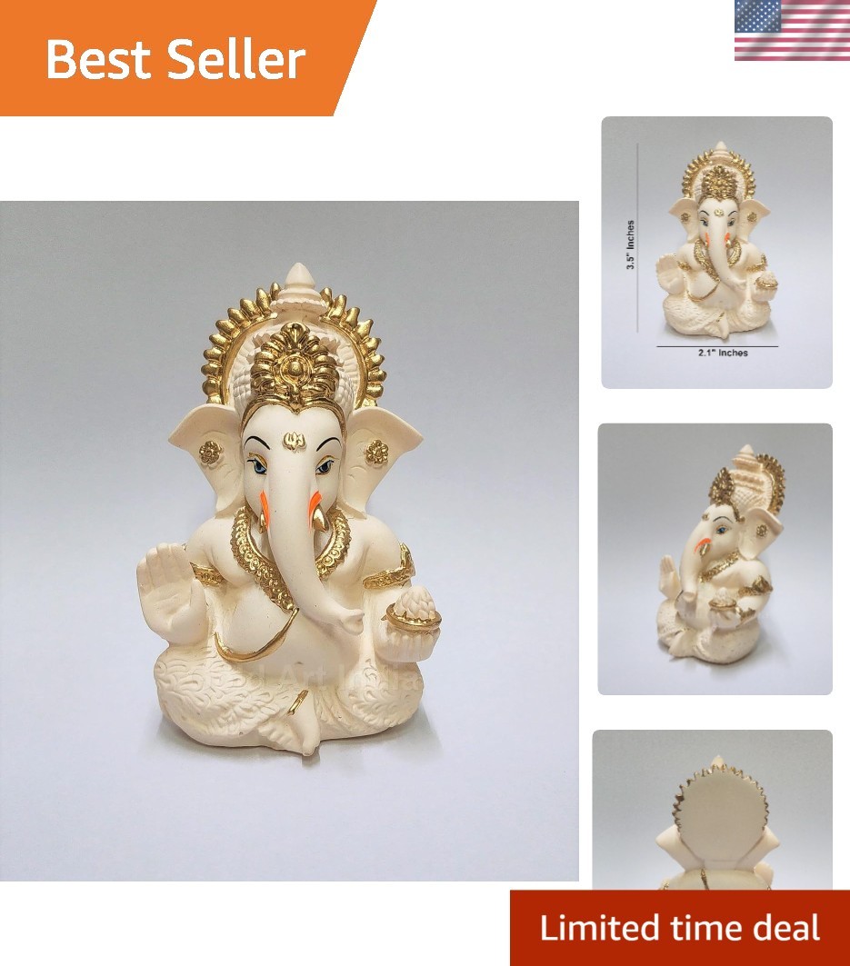 Handcrafted Peach Ivory Ganesha Figurine – Exquisite Home and Office Decor Handcrafted Peach Ivory Ganesha Figurine – Exquisite Home and Office Decor