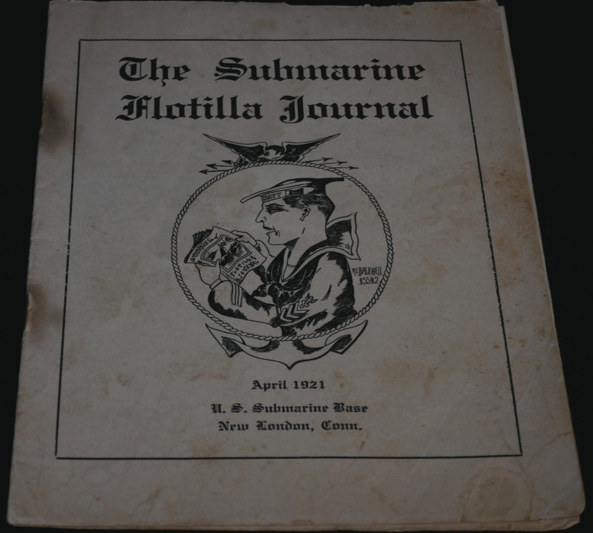 The Submarine Flotilla Journal April 1921 USN New London Connecticut, Early Navy The Submarine Flotilla Journal April 1921 USN New London Connecticut, Early Navy